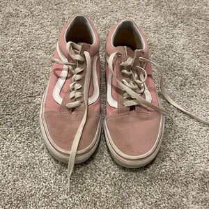 Pink Vans with laces - size 6
